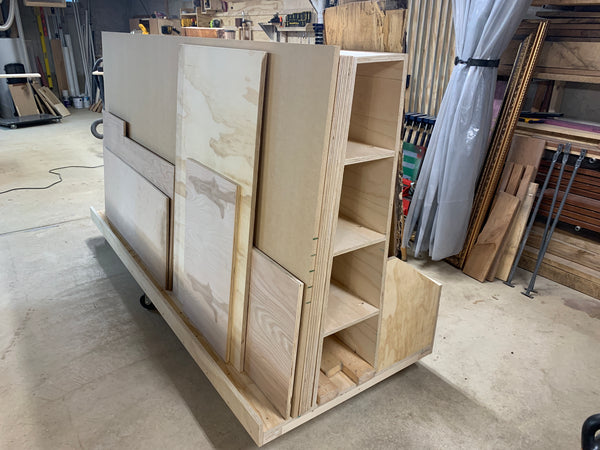 Lumber and Sheet Goods Storage Cart Build Plan PDF