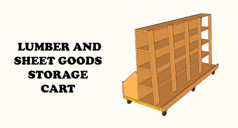 Lumber and Sheet Goods Storage Cart Build Plan PDF