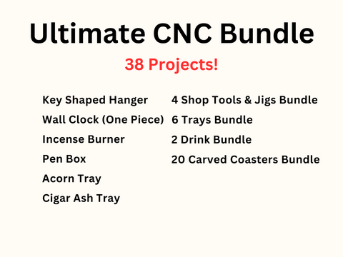 Ultimate CNC Bundle (38 Projects' Design Files)