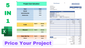 Project Price Calculator | Beginner Version ( Excel )