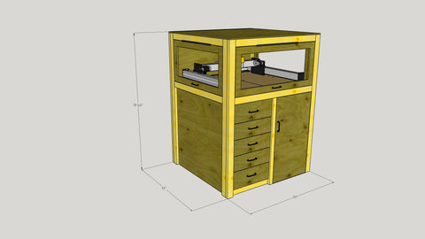 CNC Enclosure 3D Plan