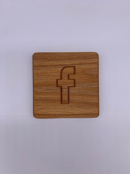 Social Media Coasters (Single,Sets of 4 & 6, Customizable)