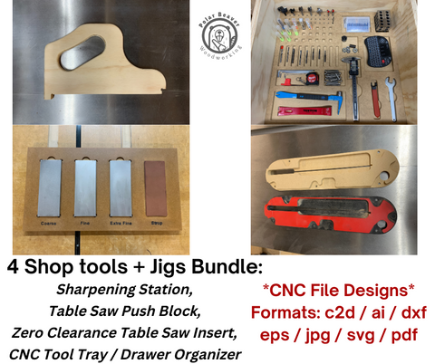 4 Shop Tools & Jigs CNC Design File